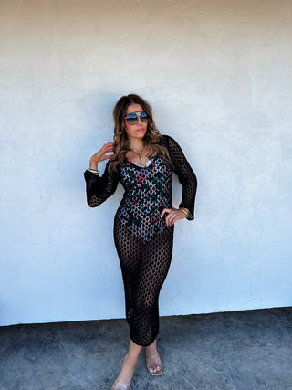 SUNSET STROLL KNIT COVERUP