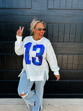 LUCKY NUMBER 13 SWEATSHIRT