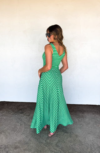 LUCIANA STRIPE DRESS