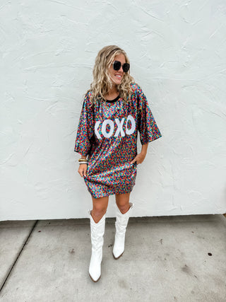 XOXO SEQUIN TOP