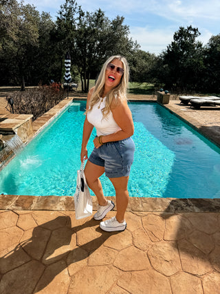DRIFT AWAY DENIM SHORTS