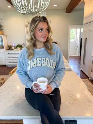 SHERPA LETTER EMBROIDERED SWEATSHIRT
