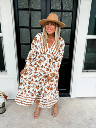 KORA FALL FLORAL DRESS