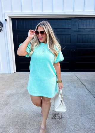 JACKIE BUBBLE SLEEVE DRESS