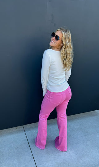 JAYDE PINK TUMMY CONTROL JEANS