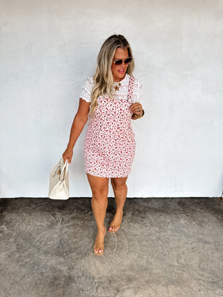 LILLY FLORAL SKIRT OVERALLS