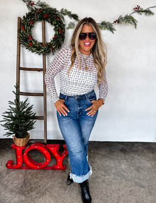 PREORDER- CHRISTMAS DRESS IT UP MESH TOPS