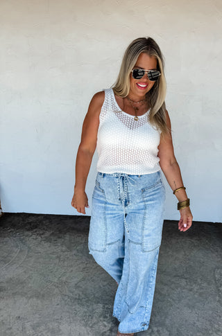 JOVIE TIE WAIST JEANS