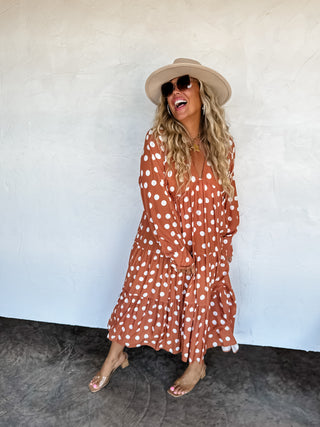 KORA POLKA DOT DRESS