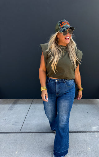 STEVIE CAP SLEEVE TOP