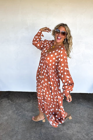 KORA POLKA DOT DRESS