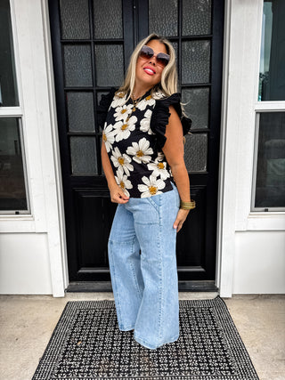 MADELINE RUFFLE SLEEVE TOP