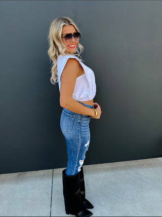 STEVIE CAP SLEEVE TOP