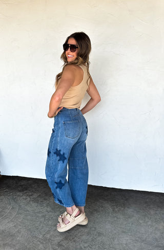 BORN TO SHINE BARREL JEAN