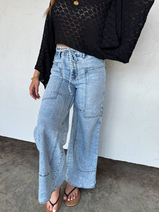 JOVIE TIE WAIST JEANS