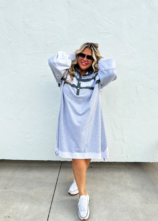 VARSITY LOUNGE DRESS
