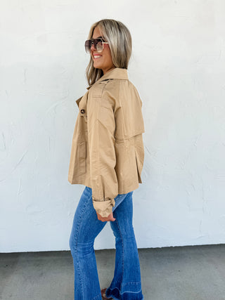 ROSSI CROP TRENCH COAT