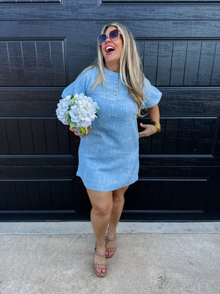 JACKIE BUBBLE SLEEVE DRESS