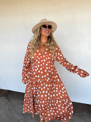 KORA POLKA DOT DRESS
