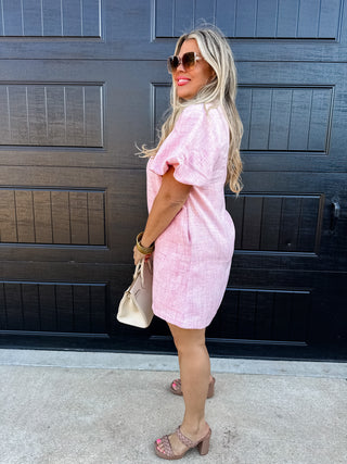 JACKIE BUBBLE SLEEVE DRESS