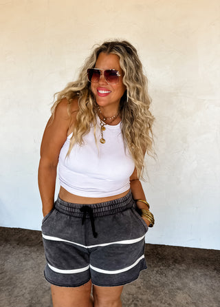 MCKINLEY STRIPE LOUNGE SHORTS