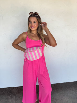 STRIPE TERRY BUM BAG