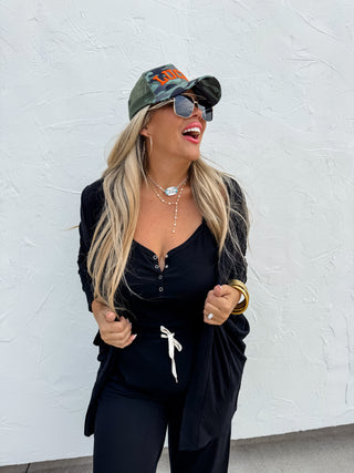 SOFT LANDING ROMPER & CARDIGAN SET