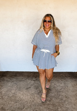 HARBOR STRIPE SKORT SET