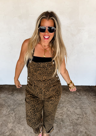 DAHLIA CHEETAH OVERALLS