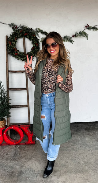 PREORDER- KENDALL LONG PUFFER VEST