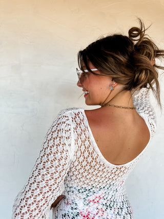 SUNSET STROLL KNIT COVERUP