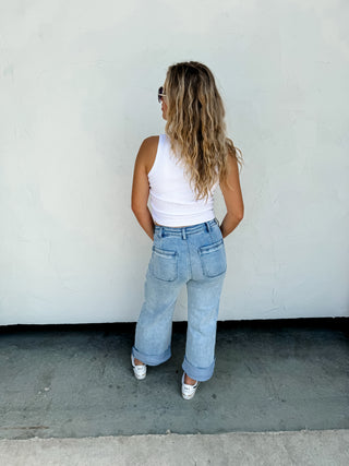 PREORDER- CLOVER FRONT POCKET JEANS