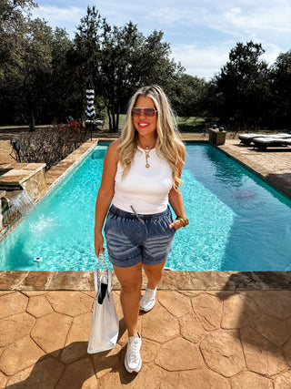 DRIFT AWAY DENIM SHORTS