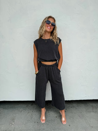 MADDIE CROP PANT SET