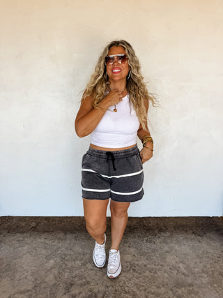 MCKINLEY STRIPE LOUNGE SHORTS
