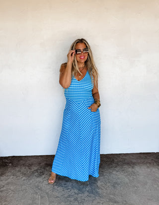 LUCIANA STRIPE DRESS
