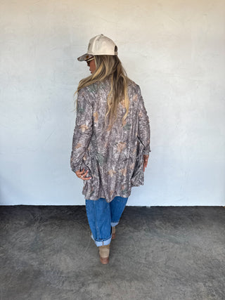 PREORDER- WOODLAND CAMO LOLA CARDIGAN