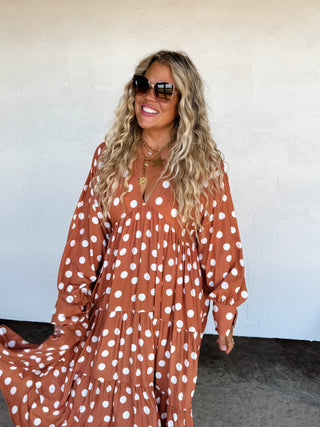 KORA POLKA DOT DRESS