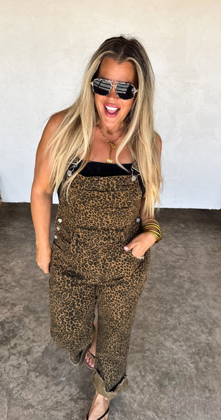 DAHLIA CHEETAH OVERALLS
