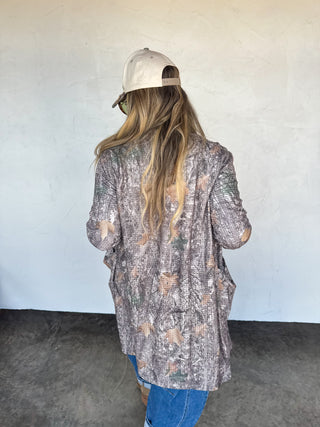 PREORDER- WOODLAND CAMO LOLA CARDIGAN