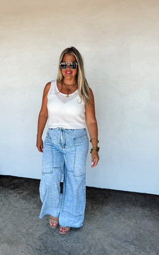JOVIE TIE WAIST JEANS