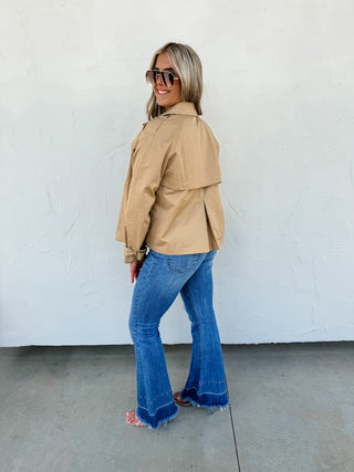 ROSSI CROP TRENCH COAT