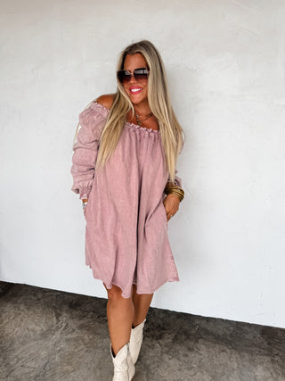 SUZIE WASHED POCKET DRESS