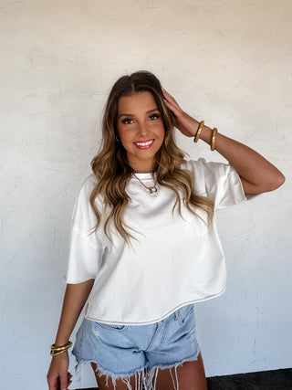 REGAN RAW HEM TEE