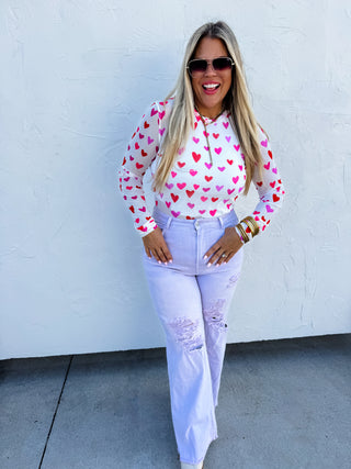 PASTEL BLAKELEY DISTRESSED JEANS