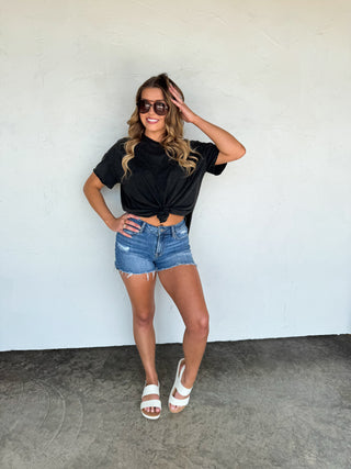 JOEY WASHED COTTON BOYFRIEND TEE