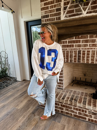 LUCKY NUMBER 13 SWEATSHIRT