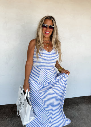 LUCIANA STRIPE DRESS