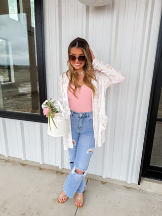 SPRING PRINT LOLA CARDIGAN