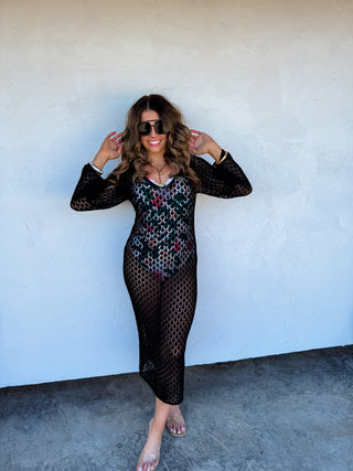 SUNSET STROLL KNIT COVERUP